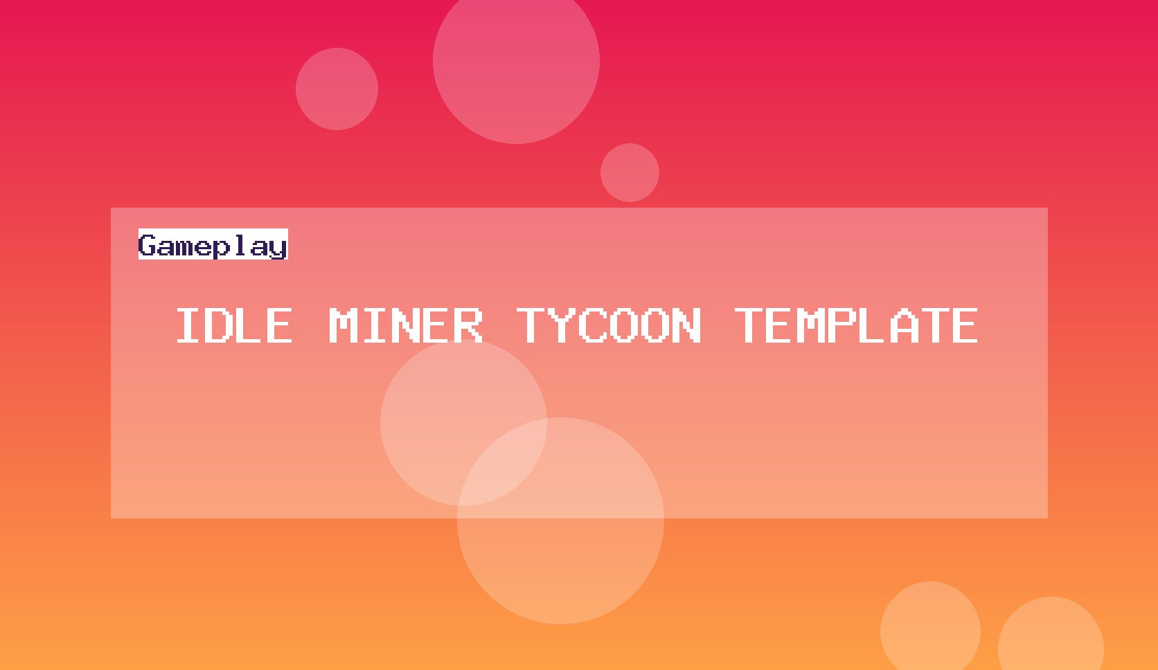 Idle Miner Tycoon Template