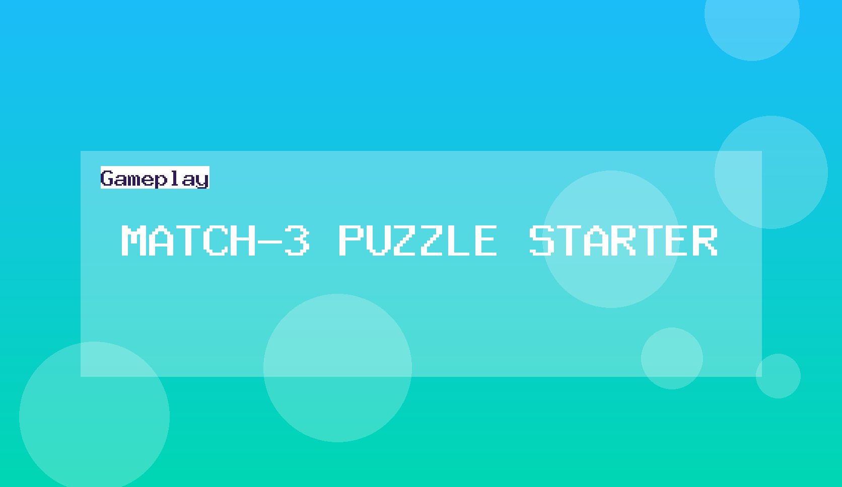 Match-3 Puzzle Starter